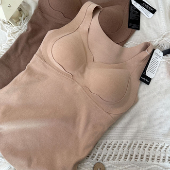 Ženski termalni prsluk s ugrađenom čašom i jastučićem, grijanje, velurova podstava, debeli poliester