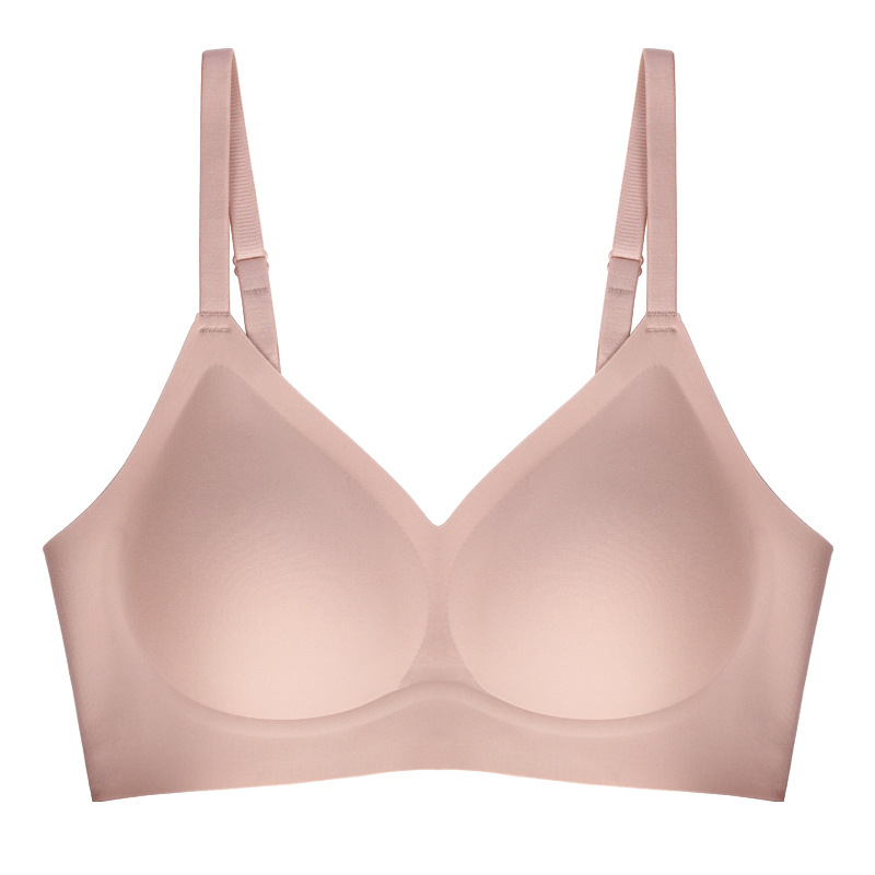 Νάιλον σουτιέν με πλήρεις κάψες από σφουγγάρι, χωρίς ραφές, σταθερά διπλά λουριά, πίσω κούμπωμα με τρεις σειρές