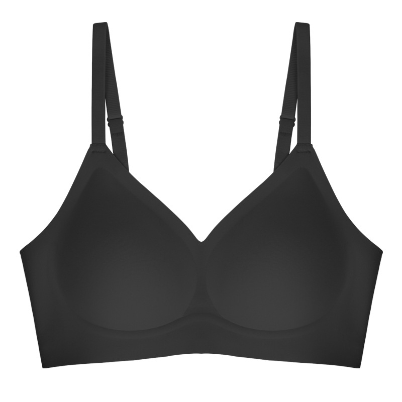 Νάιλον σουτιέν με πλήρεις κάψες από σφουγγάρι, χωρίς ραφές, σταθερά διπλά λουριά, πίσω κούμπωμα με τρεις σειρές