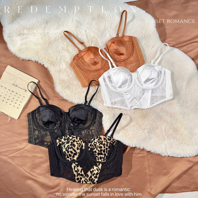 Бюстие с леопардов принт и костички, нейлон/полиамид, пълна чашка с тънки формообразуващи чаши, подплата Modal, задна закопчалка с четири реда куки