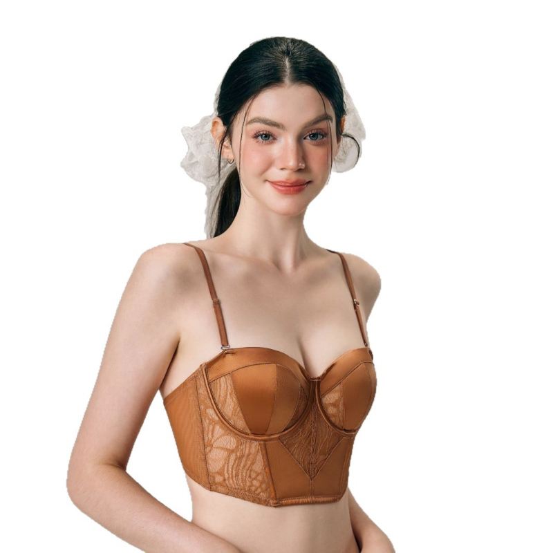 Бюстие с леопардов принт и костички, нейлон/полиамид, пълна чашка с тънки формообразуващи чаши, подплата Modal, задна закопчалка с четири реда куки