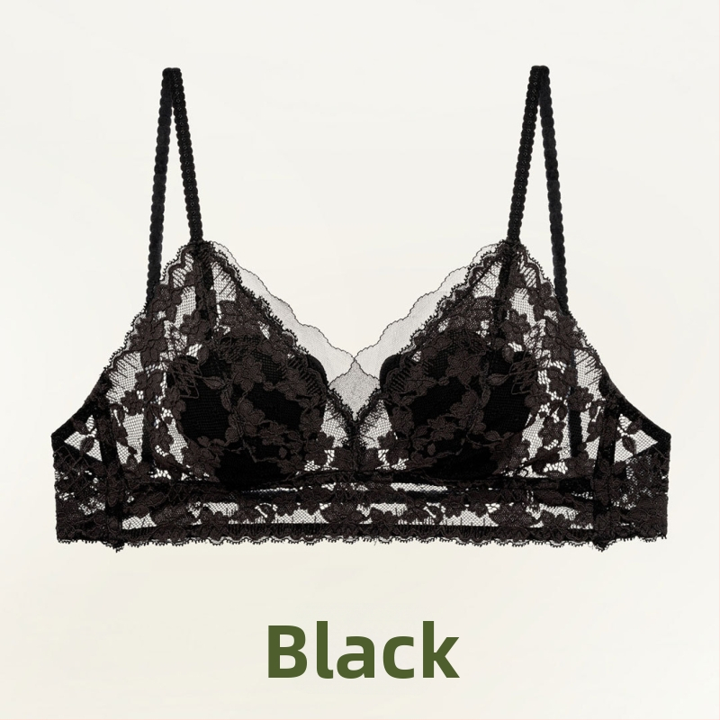 Mezgline trikampio formos liemenėlė su atvira nugara, ultra ploni formuoti puodeliai, be kablys, medvilnės įdėklas