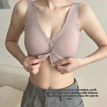 Žindymo bešuvinė liemenėlė su priekinio užsegimo, formuoti puodeliai, anti-sagging