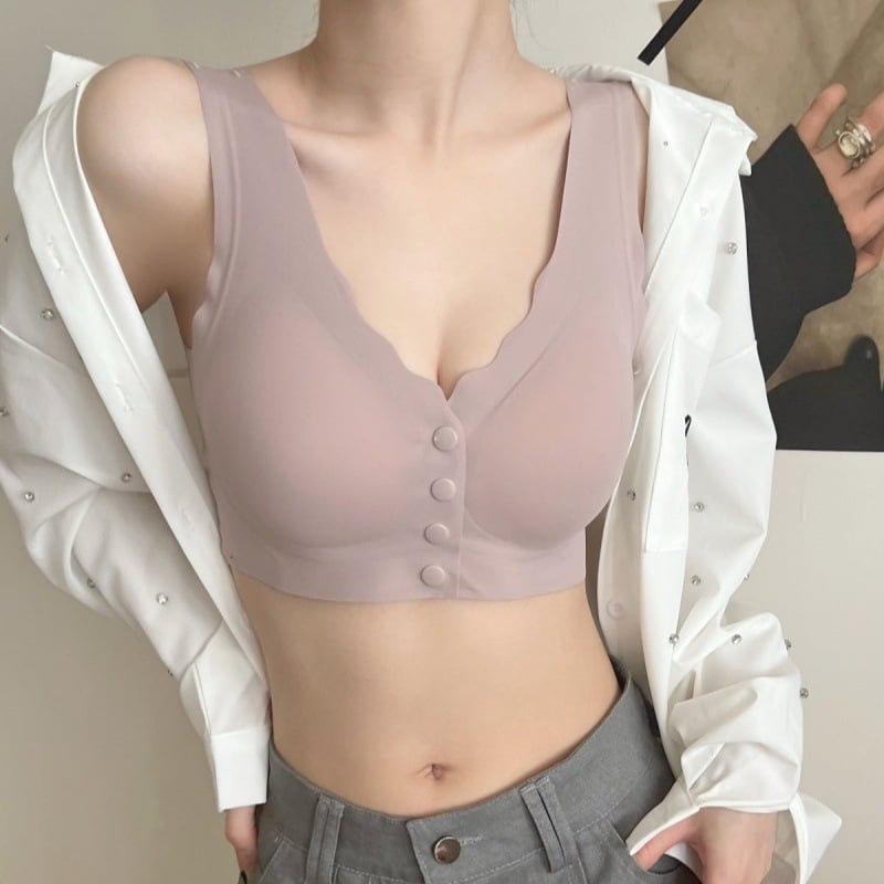 Žindymo bešuvinė liemenėlė su priekinio užsegimo, formuoti puodeliai, anti-sagging