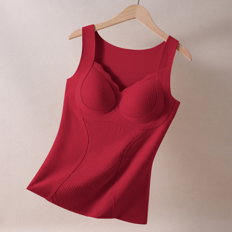 Ženska topla vest s fleksom s integriranom podrškom za prsni koš, V izrez, debeli materijal njemački fleece