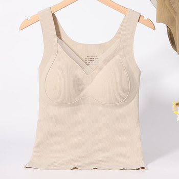 Termalni top s ugrađenim košaricama i jastučićem za prsni koš, oblikovanje tijela, funkcija grijanja, poliester vlakno