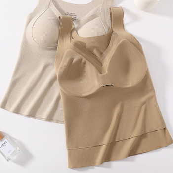 Termalni top s ugrađenim košaricama i jastučićem za prsni koš, oblikovanje tijela, funkcija grijanja, poliester vlakno