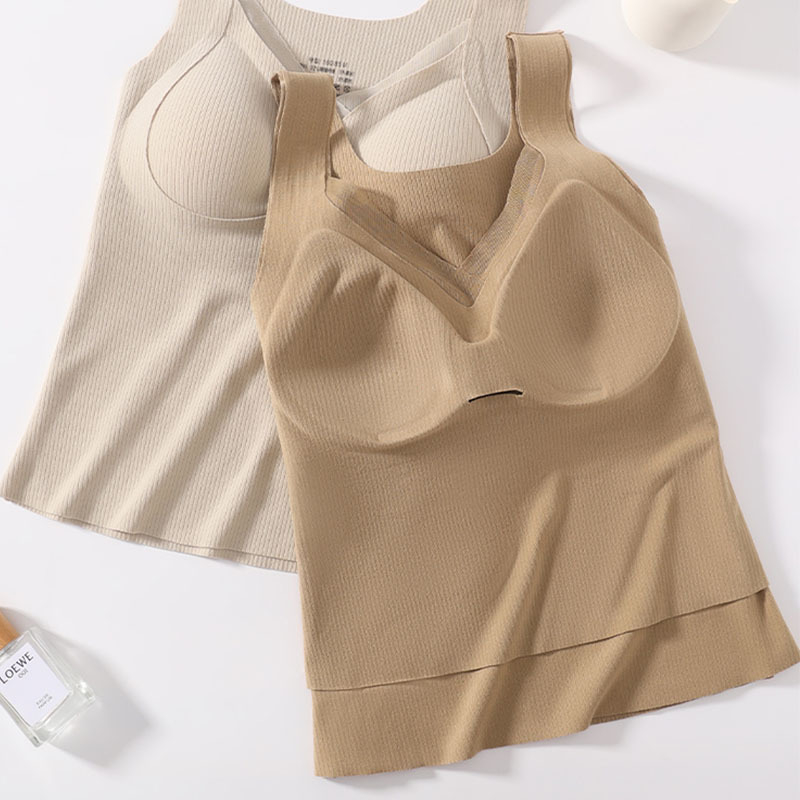 Termalni top s ugrađenim košaricama i jastučićem za prsni koš, oblikovanje tijela, funkcija grijanja, poliester vlakno