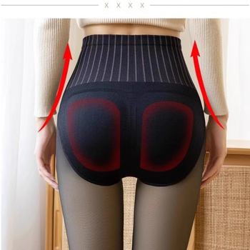 Καλσόν-παντόχωση με φλίς, ψηλή μέση, παχιές, στενή γραμμή, πολυεστέρα-νάιλον-σπάντεξ ανάμιξη, 50–70% νάιλον, 30–50% σπάντεξ, χειμώνας 2023