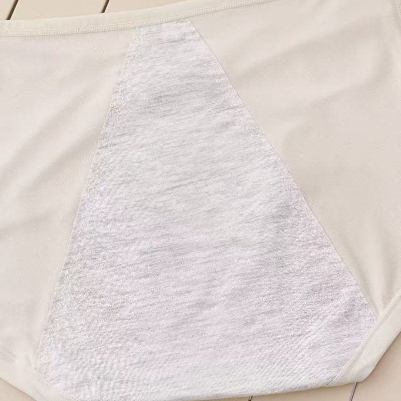 Ženske menstrualne gaćice sa srednjim strukom — 70% modal, kroj 70% pamuk, prozračne i udobne