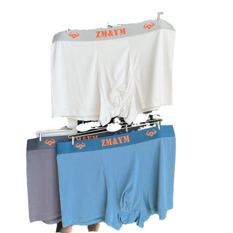 Мъжки боксерки с Тенцел Лайоцел 7A антиакари, дишаща материя, висока еластичност, средна талия