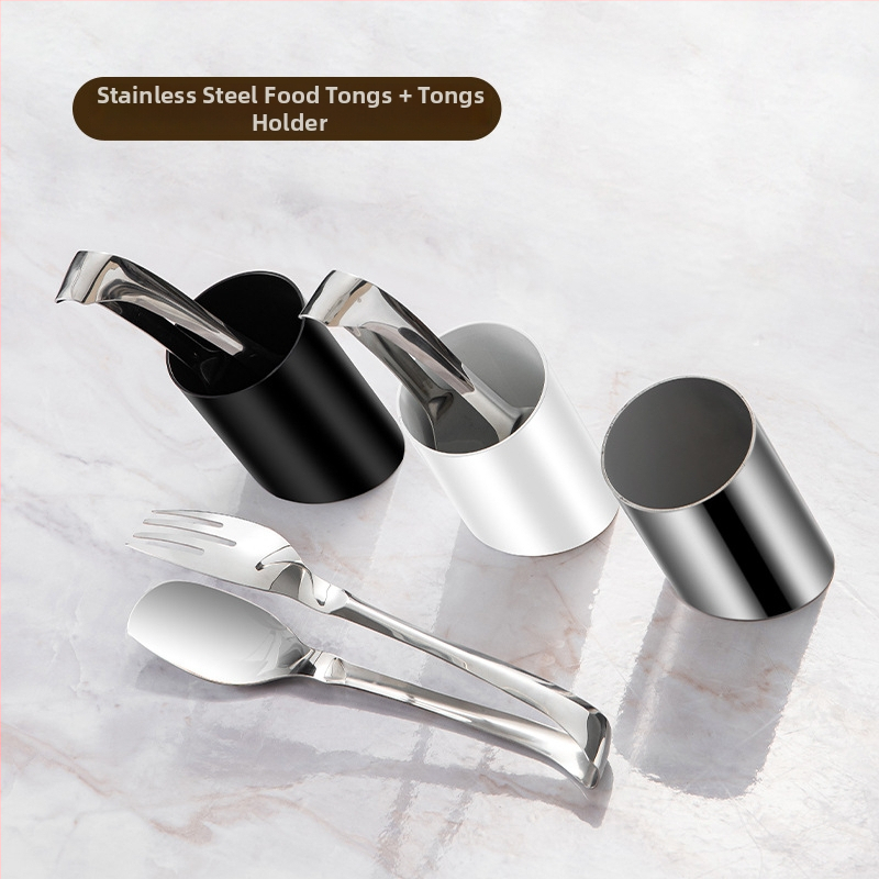 Nerezové klipsy na jedlo a malý podnos na bufet – moderný minimalistický štýl, určené pre komerčné aj domáce použitie, prispôsobiteľné