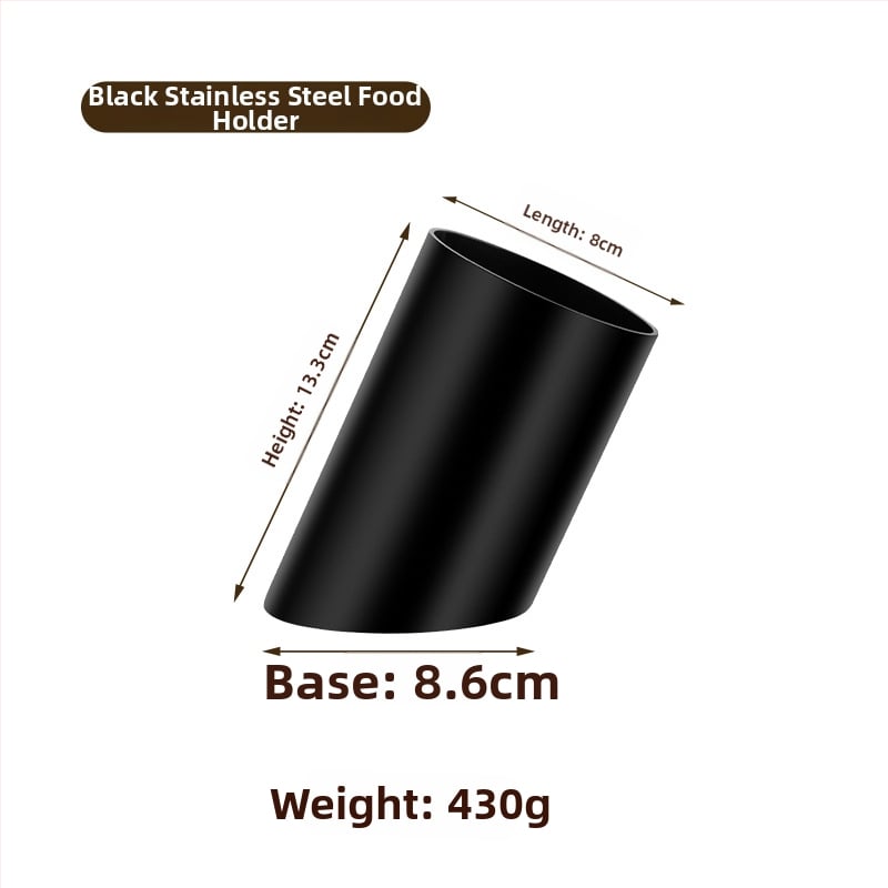 Roostevabast terasest toiduklipsid ja väike kandik buffee jaoks – moods minimalistlik stiil, äri- ja koduseks kasutamiseks, kohandatav