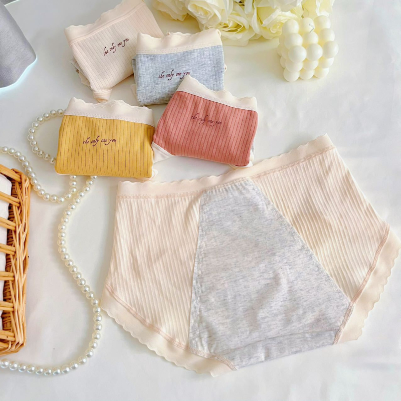 Ženske menstrualne gaćice sa srednjim strukom, 95% pamuk, podstava od pamuka, zaštita od curenja