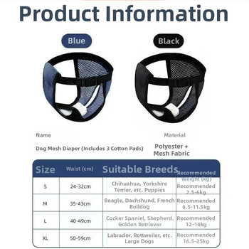 Chengxuan Poliesterinės Higieninės Kelnaitės Šunims Moterims, Laisvas Stilius
