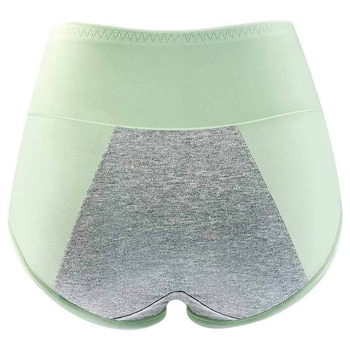 Ženske menstrualne gaćice sa srednjim strukom, otporne na curenje, prozračne, brzo sušeće; glavni materijal: najlon 86%; intimi panel 100% pamuk; za mlade žene 18–40.