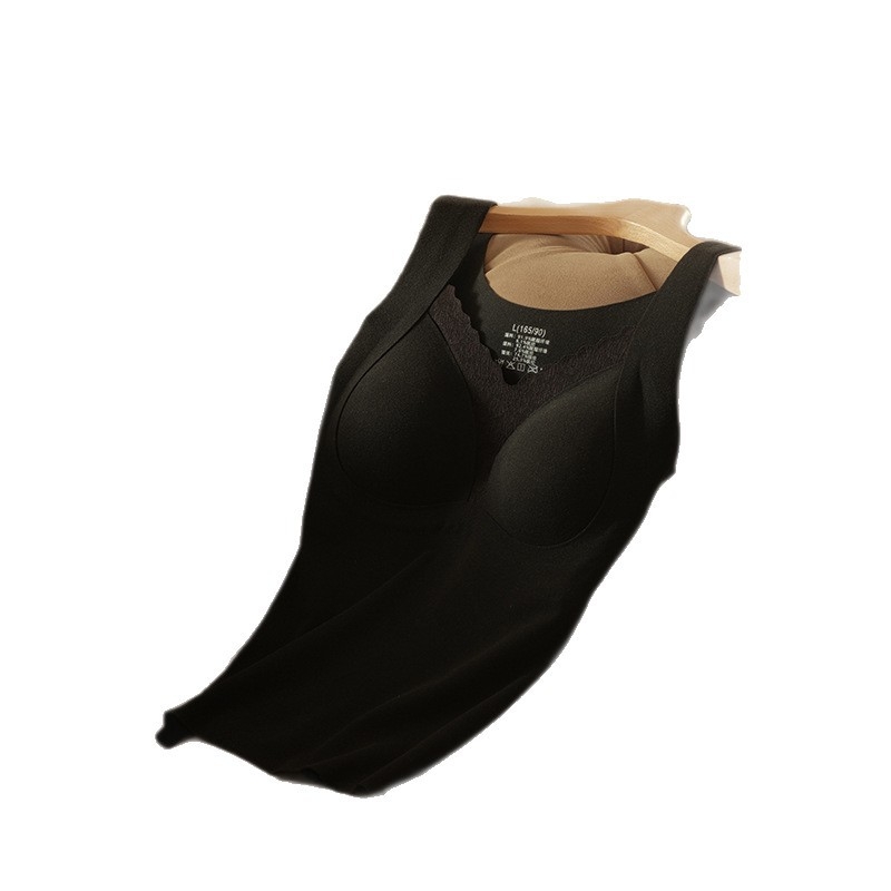 Vesta termică pentru femei, cu pernă încorporată la bust, dublu strat, decolteu în V, poliester