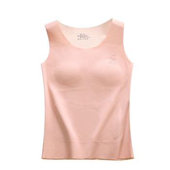 Termalna vest za djevojčice – cartoon uzorak, s integriranim jastučićem za prsni koš i fleece podstava, akril 80–90%