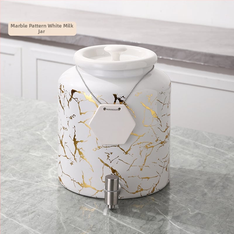 Keraamiline jookide doseerija kraaniga – Changyue, keraamiline materjal, universaalne kasutus, kõrge klassi stiil, kohandamine pole võimalik