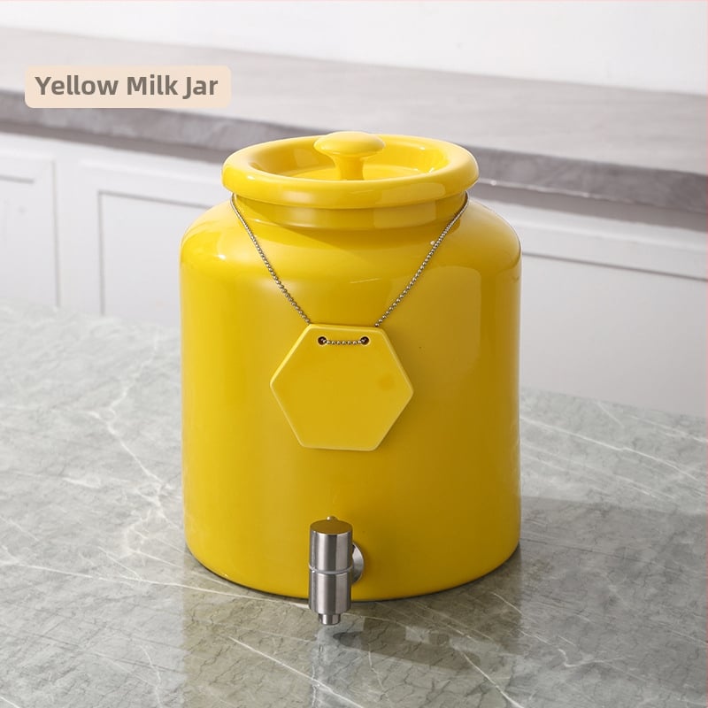 Keraamiline jookide doseerija kraaniga – Changyue, keraamiline materjal, universaalne kasutus, kõrge klassi stiil, kohandamine pole võimalik