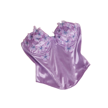 Tube top bez naramenica — slim-fit kratki top od poliestera s elastanom (90–95%), apstraktan uzorak, mikro-elastičnost