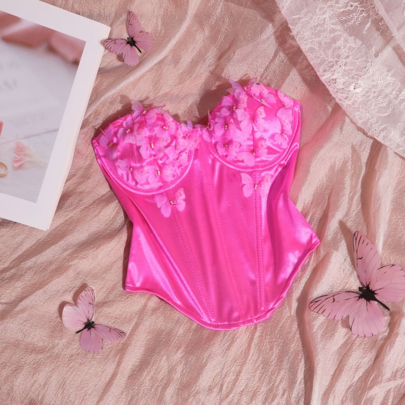 Tube top bez naramenica — slim-fit kratki top od poliestera s elastanom (90–95%), apstraktan uzorak, mikro-elastičnost