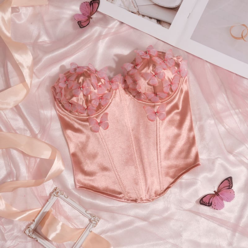 Tube top bez naramenica — slim-fit kratki top od poliestera s elastanom (90–95%), apstraktan uzorak, mikro-elastičnost