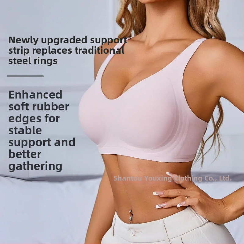 Jemná podpora podprsenky, 3/4 poháre, bavlna tvarované košíky, pevné ramienka, zadné štyri rady zapínania