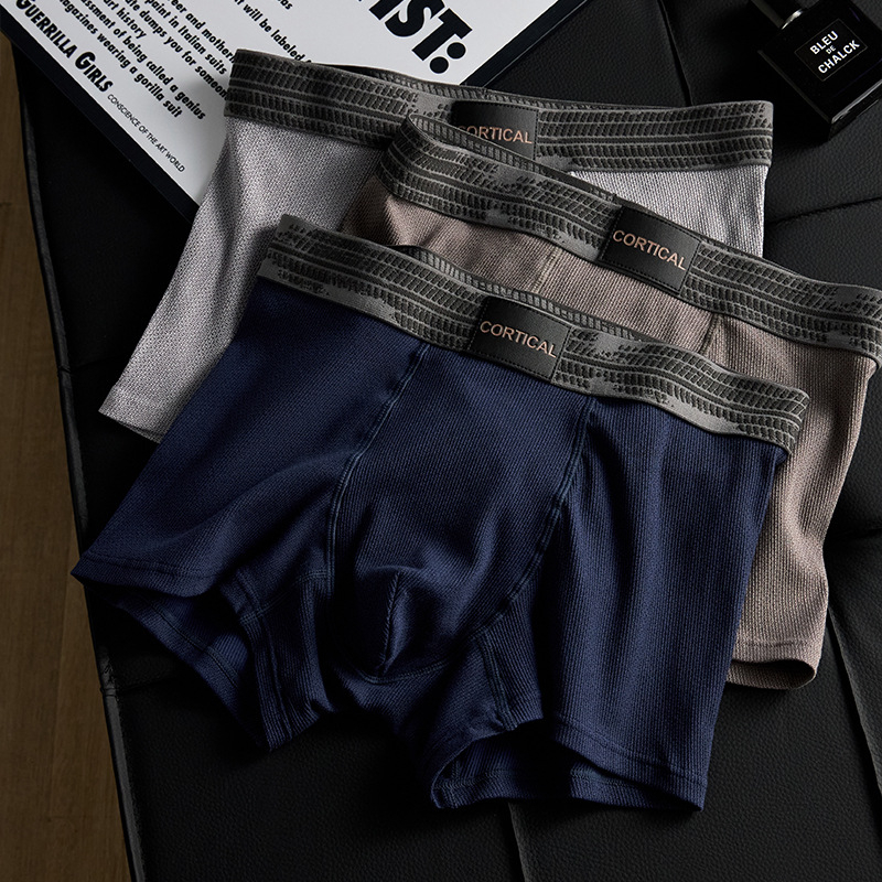 Muške bokserice od 100% pamuka, antibakterijske, 7A, velika veličina, sportske boxer briefs