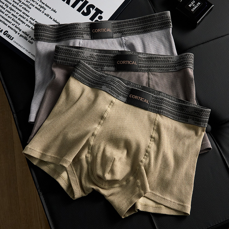 Muške bokserice od 100% pamuka, antibakterijske, 7A, velika veličina, sportske boxer briefs
