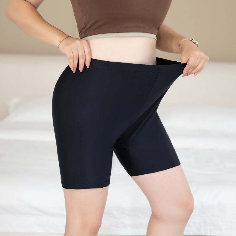 Plus veličine ženski leggings u boji kože, bezšivne i neproziran, capri šortse za jogu, model 8537
