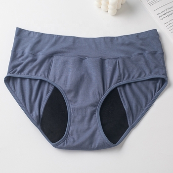 Ženske menstrualne gaćice od bambusovih vlakana, četiri sloja, protiv curenja, visok pojas, model 9080