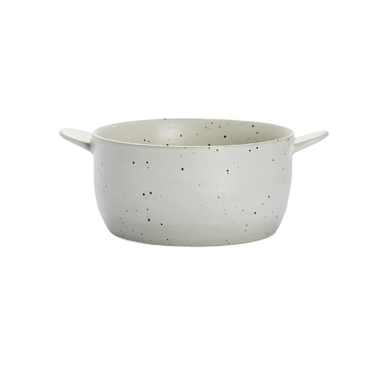 Jaapani stiilis keraamiline supika kahe käepidemega, ümmargune, värvilise glasuuriga, mikrolaineahjus sobiv