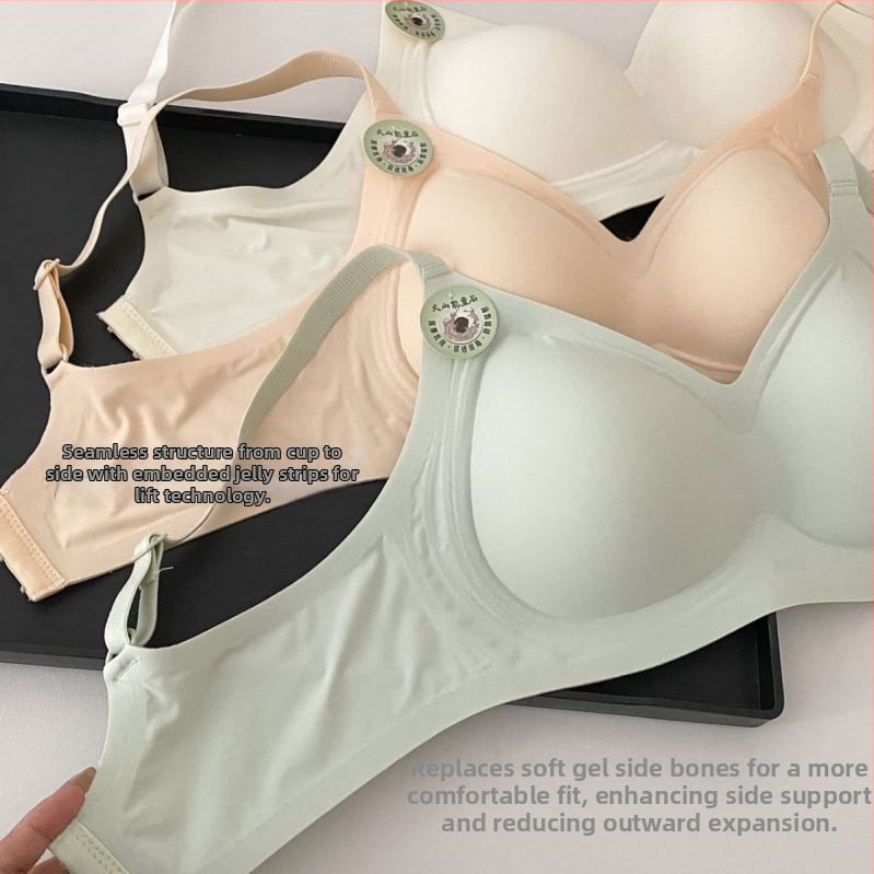 Bešveidė liemenėlė dideliems dydžiams, 3/4 puodelio forma, plonas formavimas, fiksuoti dirželiai, nugaros trijų eilių užsegimas