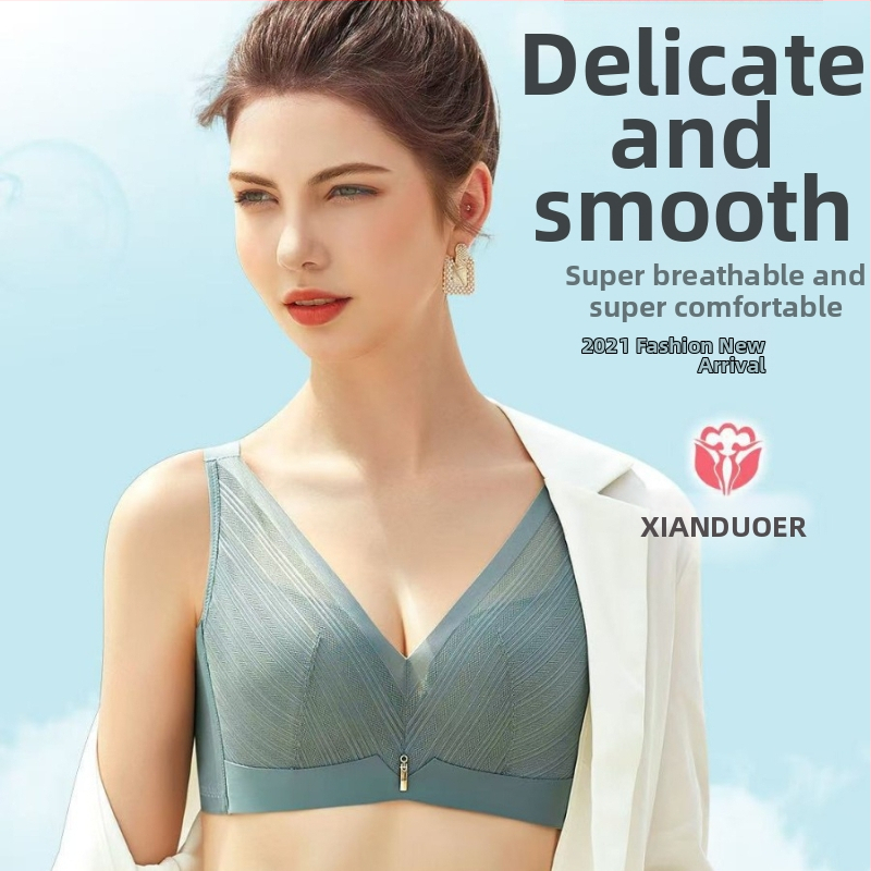 Bezdrôtová push-up podprsenka s 3/4 košíčkami, odnímateľné ramienka, zapínanie vzadu, nylon