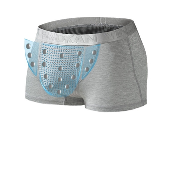Férfi bevarrás nélküli boxeralsónemű viszkózból, lélegző, antibakteriális, infravörös mágneses rost a redőnél