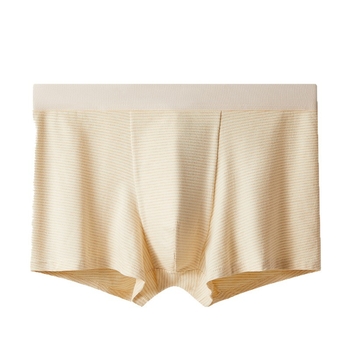 Férfi pamut boxeralsó, lélegző, antibakteriális, középmagas fazon