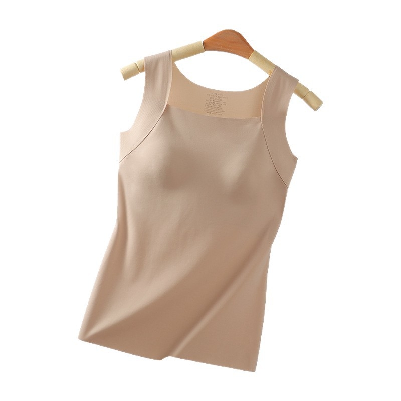 Női nejlonból készült termikus felső beépített melltartóval és párnákkal a mellekhez, hátsó tartással, velúr bélés, antibakteriális, őszi-téli