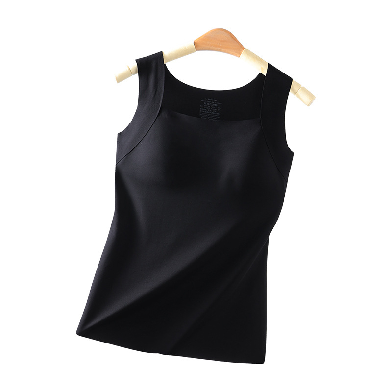 Női nejlonból készült termikus felső beépített melltartóval és párnákkal a mellekhez, hátsó tartással, velúr bélés, antibakteriális, őszi-téli