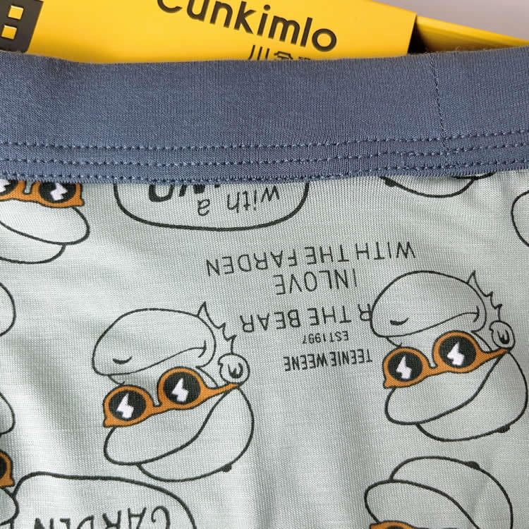 Tinédzser fiúk pamut boxeralsó, varrat nélküli, középmagas, lélegző, gyorsan száradó