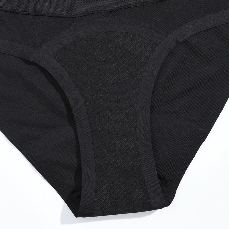 Menstruációs nadrág, négyrétegű szivárgásmentes, légáteresztő, varrás nélküli, alacsony derekú, nylon anyagú