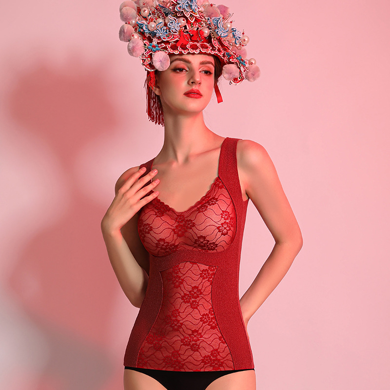 Termični shapewear top za oblikovanje tijela s podiznim trakama i jastučićima za prsa, antibakterijski kašmir grudnjak, svilen bazni sloj