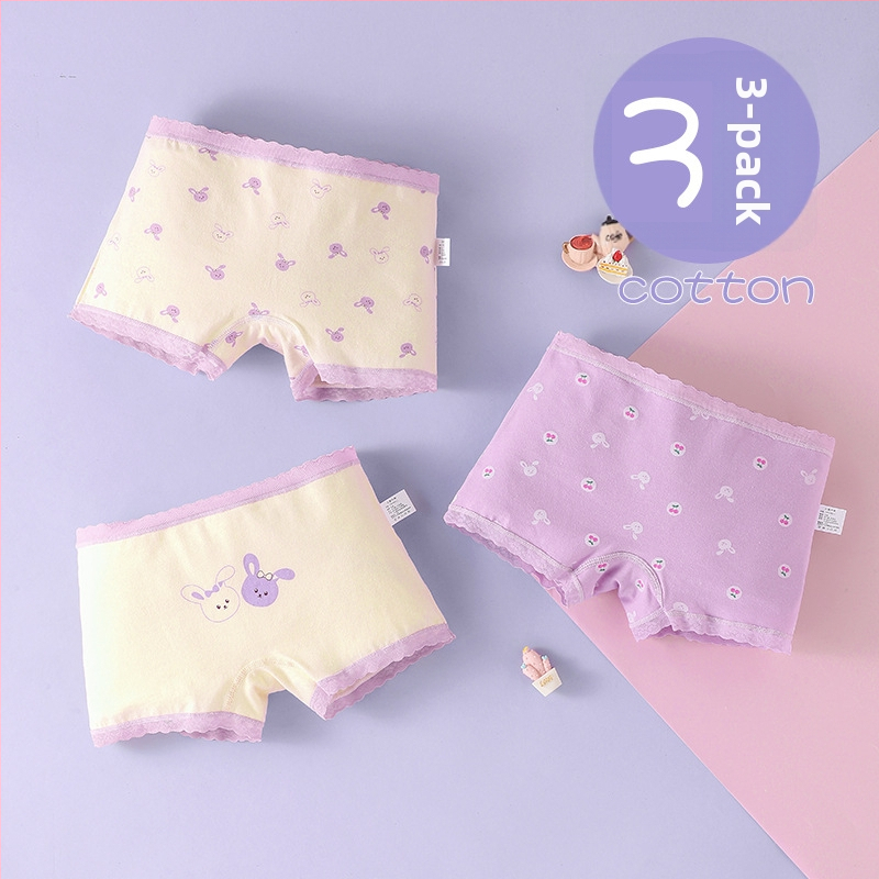 Tüdrukutele puuvillased bokserid, keskmise kõrgusega vöökoht, 95% puuvill, vanuserühm 3–8 aastat