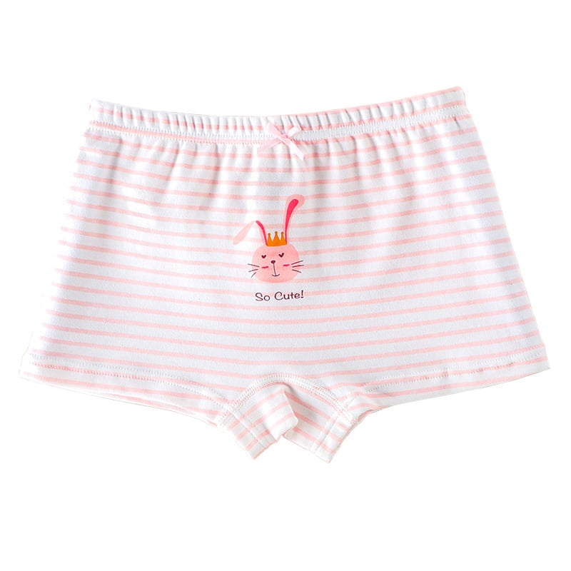 Tütarlaste puuvillane aluspesu, keskmise taljega (4 tk pakendis, 100% puuvill, 8+ aastat, 140 cm, Klassi A)