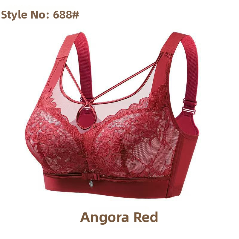 Bešiuotinė braletė su prancūziško stiliaus nėriniais, be siūlių dizainas, pilnas kaušės forma su putų įdėklu, pagrindinis nailoninis audinys, įdėklas iš spandekso, fiksuoti peties dirželiai, nugaros keturių eilių kabliukų užtrauktukas