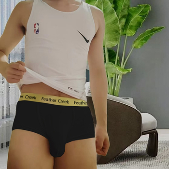 Мъжки боксерки с голям джоб, дишаща полиестер-вискоза материя, ниска талия (Главен плат: полиестер; Съдържание: 90–95%; Подплата: вискоза; Съдържание подплата: 90–95%; Талия: ниска)