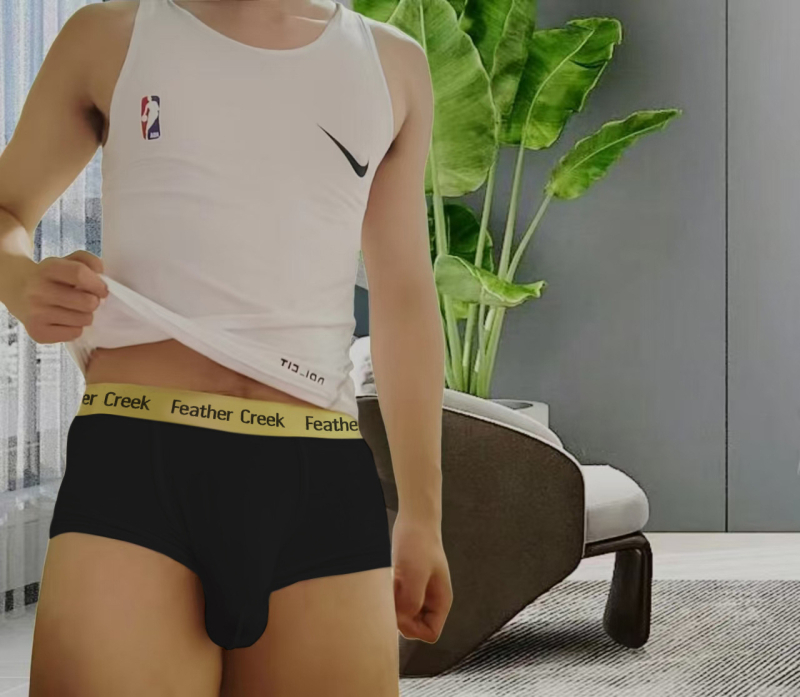 Мъжки боксерки с голям джоб, дишаща полиестер-вискоза материя, ниска талия (Главен плат: полиестер; Съдържание: 90–95%; Подплата: вискоза; Съдържание подплата: 90–95%; Талия: ниска)