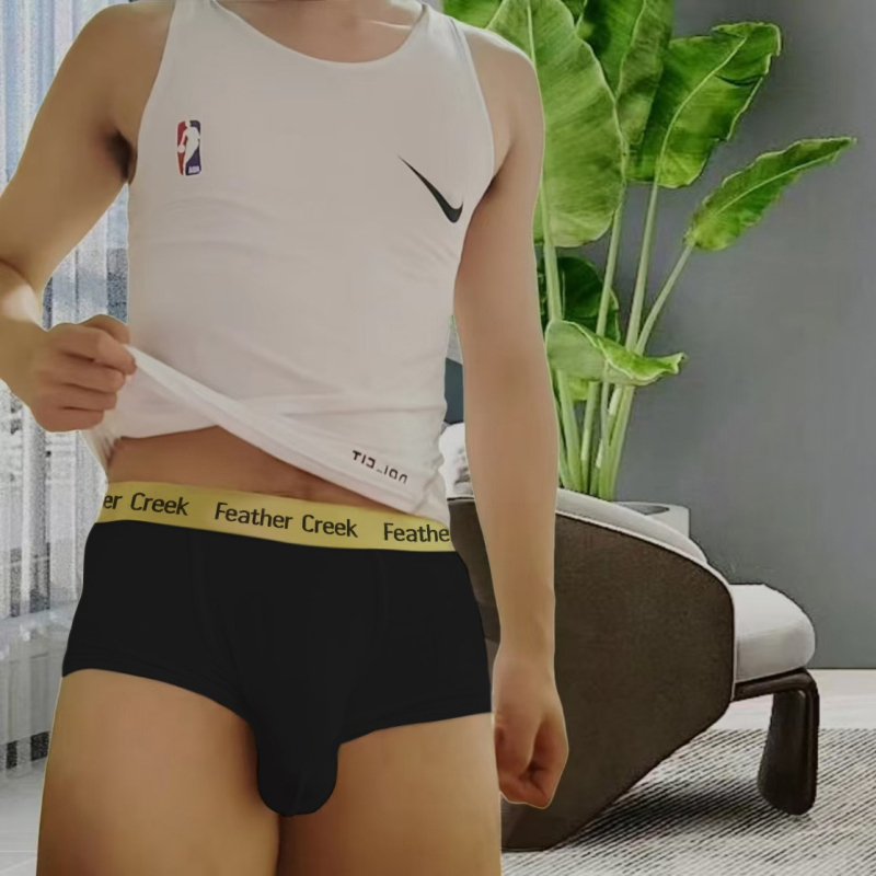 Мъжки боксерки с голям джоб, дишаща полиестер-вискоза материя, ниска талия (Главен плат: полиестер; Съдържание: 90–95%; Подплата: вискоза; Съдържание подплата: 90–95%; Талия: ниска)