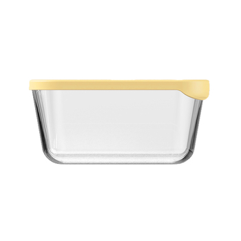 Kutija za svježu hranu od visokog borosilikatnog stakla, pravokutna, mikrovalno sigurna, zatvorena za očuvanje svježine, kapacitet 1-2 L