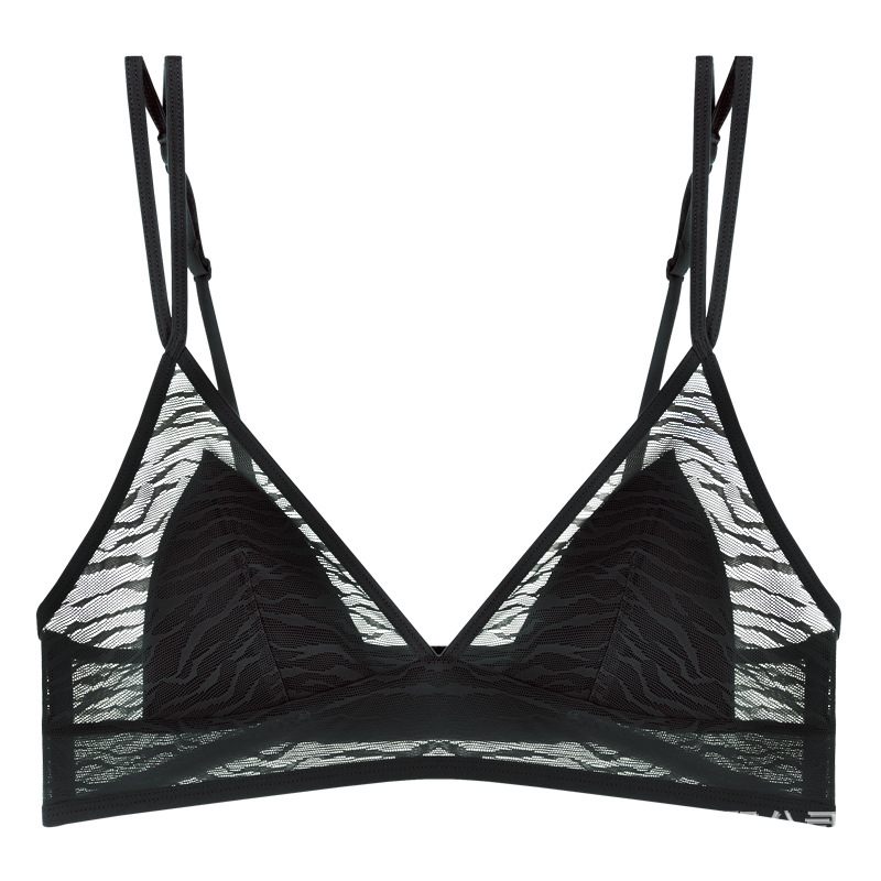 Prancūziško stiliaus belaidė tinklinė liemenėlė, 3/4 kaušeliai, plonos formuojančios kaušelius, fiksuotos dvigubos petnešėlės, nugaros trijų eilių uždarymas